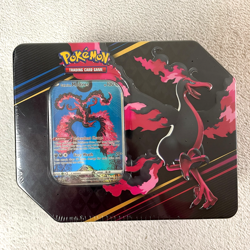 Pokemon Crown Zenith Galarian Moltres Tin Factory Sealed New 5 Packs TCG - Image 3