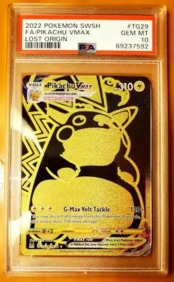 Pokemon Lost Origin Pikachu VMAX TG29 PSA 10 - Image 1