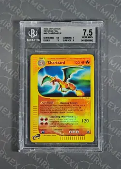 Pokemon BGS 7.5 Charizard #40 Reverse Foil Expedition 2002 English - Image 2