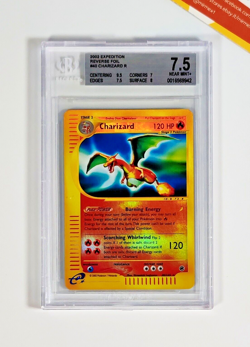 Pokemon BGS 7.5 Charizard #40 Reverse Foil Expedition 2002 English - Image 5