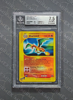 Pokemon BGS 7.5 Charizard #40 Reverse Foil Expedition 2002 English - Image 7