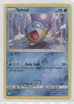 Spheal Reverse Foil Pokémon Sun & Moon Cosmic Eclipse #50 0a1 - Image 1