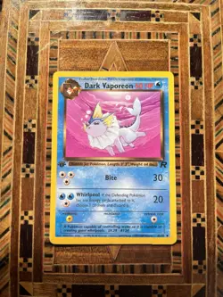 Pokémon TCG Dark Vaporeon Team Rocket 45/82 Regular 1st Edition Uncommon - Image 3