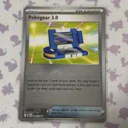 Pokegear 3.0 84/86 Pokeball Reverse Holo Pattern Black Bolt Pokémon TCG NM - Image 1