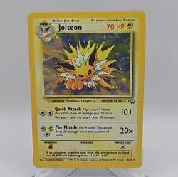 Jolteon 4/64 Holo Rare - Heavy Damage – Jungle Set – Pokémon TCG – WOTC 1999 - Image 1