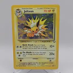 Jolteon 4/64 Holo Rare - Heavy Damage – Jungle Set – Pokémon TCG – WOTC 1999 - Image 4