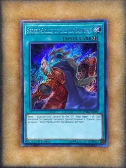 Yugioh Secret Skills of the Six Samurai SPWA-EN007 Secret Rare 1st Ed LP - Image 1