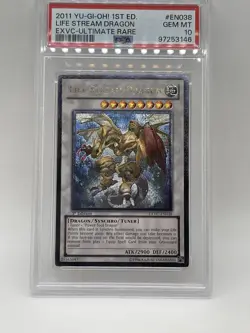 Life Stream Dragon PSA 10 GEM MINT 💎 Ultimate Rare 1st Ed EXVC-EN038 Yugioh - Image 1