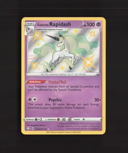 Galarian Rapidash SV048/SV122 Shining Fates Shiny Holo Rare Pokemon Card NM - Image 1