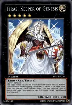 Tiras, Keeper of Genesis 1st Ed White Rare BP01-EN029  Yu-Gi-Oh! - Image 3