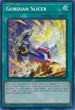Yugioh! Gordian Slicer - ALIN-EN066 - Secret Rare - 1st Edition Near Mint, Engli - Image 1