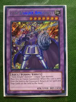 YUGIOH! GEM-KNIGHT AMETHYST HA06-EN047 1ST SECRET LP - Image 1