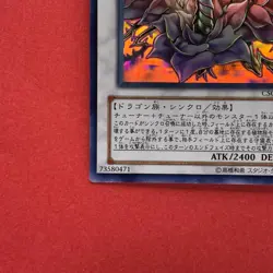 Black Rose Dragon CSOC-JP039 Holographic Ghost Rare YuGiOh teka - Image 4