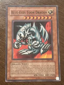 Yu-Gi-Oh Blue-Eyes Toon Dragon SDP-020 Pegasus Unlimited Common LP (Indent) - Image 1