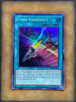 Yugioh Cyber Emergency GEIM-EN042 Super Rare 1st Ed NM - Image 2