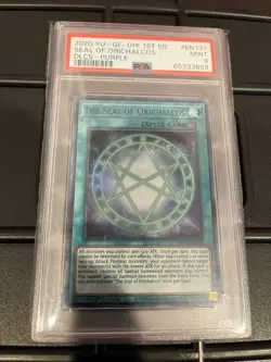 Yugioh The Seal of Orichalcos  Purple PSA 9 DLCS-EN137 Ultra Rare 1st Ed - Image 1
