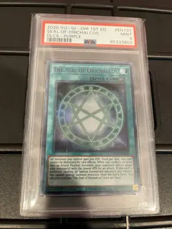Yugioh The Seal of Orichalcos  Purple PSA 9 DLCS-EN137 Ultra Rare 1st Ed - Image 2