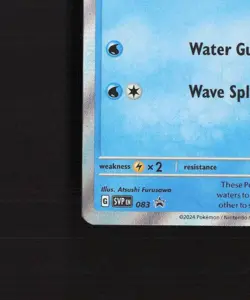 Quaxwell SVP 083 Scarlet & Violet Black Star Promo Shiny Holo Pokemon Card NM - Image 5