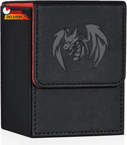 Card Deck Box for Yugioh MTG, 100+ Deck Case with 2 Dividers, PU Leather Storage - Image 12