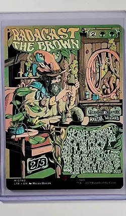 2023 MTG Magic the Gathering LOTR Lord of the Rings Poster Radagast the Brown - Image 1