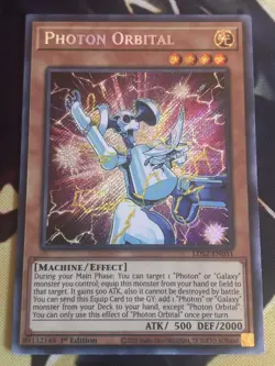 Yugioh: Photon Orbital LDS2-EN051 Secret Rare 1st Edition NM - Image 1