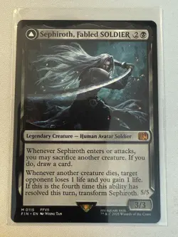 MTG Sephiroth Fabled Soldier 0115 Final Fantasy Mythic - Image 1