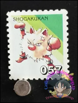 Primeape Pokemon Stamp Card Japanese Shogakukan Nintendo Game Anime TCG D - Image 1