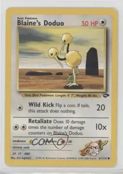 Blaine's Doduo Pokemon Gym Challenge #61 2000 2f4 - Image 1
