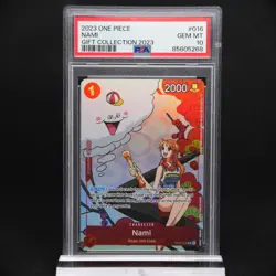 PSA 10 Nami OP01-016 Alt Art Holo Gift Collection 2023 Graded One Piece Card - Image 4