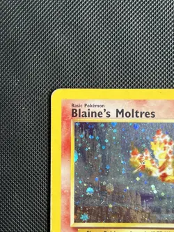 Pokémon Card - Blaine’s Moltres - Holographic - Rare - Gym Heroes 1/132 - Image 4