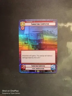 STAR WARS UNLIMITED TCG JTL: HYPERSPACE FOIL RARE CARD: TARGETING COMPUTER - Image 2