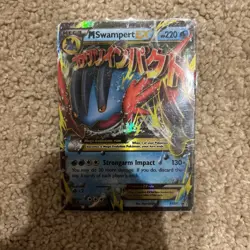 Pokémon Mega Swampert EX TCG Holo Promo Card XY87 - Image 3