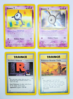 *NM* Neo Revelation Lot (4) - Vintage Pokémon Cards: Unown, Rocket's Hideout - Image 7