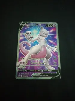 Mewtwo V SWSH229 NM Full Art Promo Rare Pokemon Card - Image 3