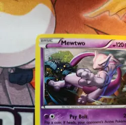 MEWTWO Black Star Promo POKEMON Holo 2015 Trading Card XY100 - Image 4
