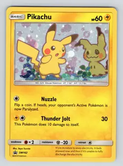 LP** Pikachu SM162 Sm Promos Holo Pokemon Card - Image 3