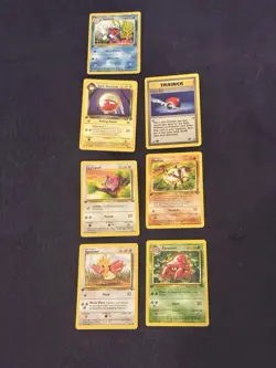 7 1st Edition Vintage Pokemon Card Lot (jungle And Team Rocket Set) Wotc - Image 1