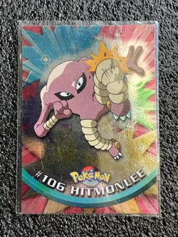 Hitmonlee #106 Holo -  Pokemon Card Topps Series 2 TV Animation Edition - NM - Image 2