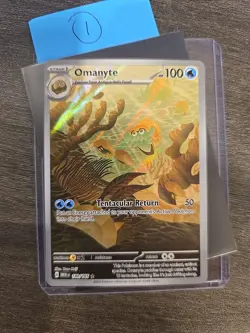 Omanyte 180/165 Illustration Rare Pokemon 151 English Card Near Mint - Image 5