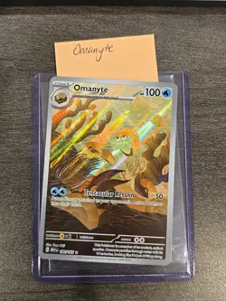 Omanyte 180/165 Illustration Rare Pokemon 151 English Card Near Mint - Image 7