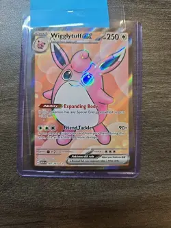Wigglytuff ex 187/165 Full Art Pokemon 151 Card Near MINT English - Image 1