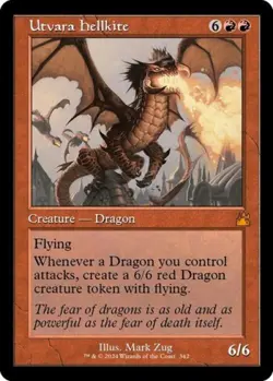 Utvara Hellkite (Retro Frame) -Foil Near Mint MTG Ravnica Remastered - Image 2