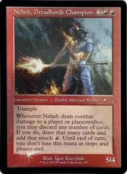 Neheb, Dreadhorde Champion (Retro Frame) -Foil Near Mint MTG Secret Lair - Image 1