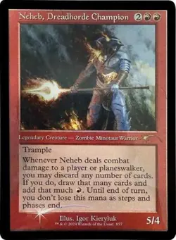 Neheb, Dreadhorde Champion (Retro Frame) -Foil Near Mint MTG Secret Lair - Image 2