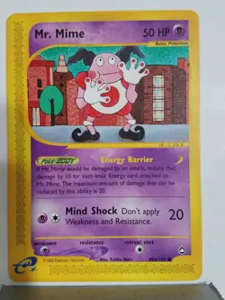 Mr Mime 95b/147 - NM / M - Aquapolis Pokemon Card - Eseries Ereader Yukiko Baba - Image 4
