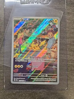 Pikachu 173/165 Illustration Rare Pokemon 151 Card Near Mint English - Image 11
