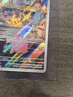 Pikachu 173/165 Illustration Rare Pokemon 151 Card Near Mint English - Image 14