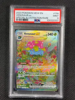 Pokémon Cards PSA 9 Venusaur Ex Illustration Rare 151 2023 198/165 - Image 1