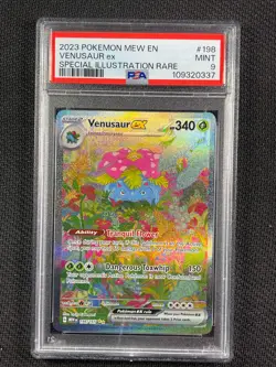 Pokémon Cards PSA 9 Venusaur Ex Illustration Rare 151 2023 198/165 - Image 3