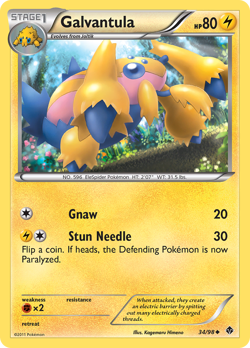 Galvantula 34/98 Uncommon | Emerging Powers | Pokemon Card - Image 2
